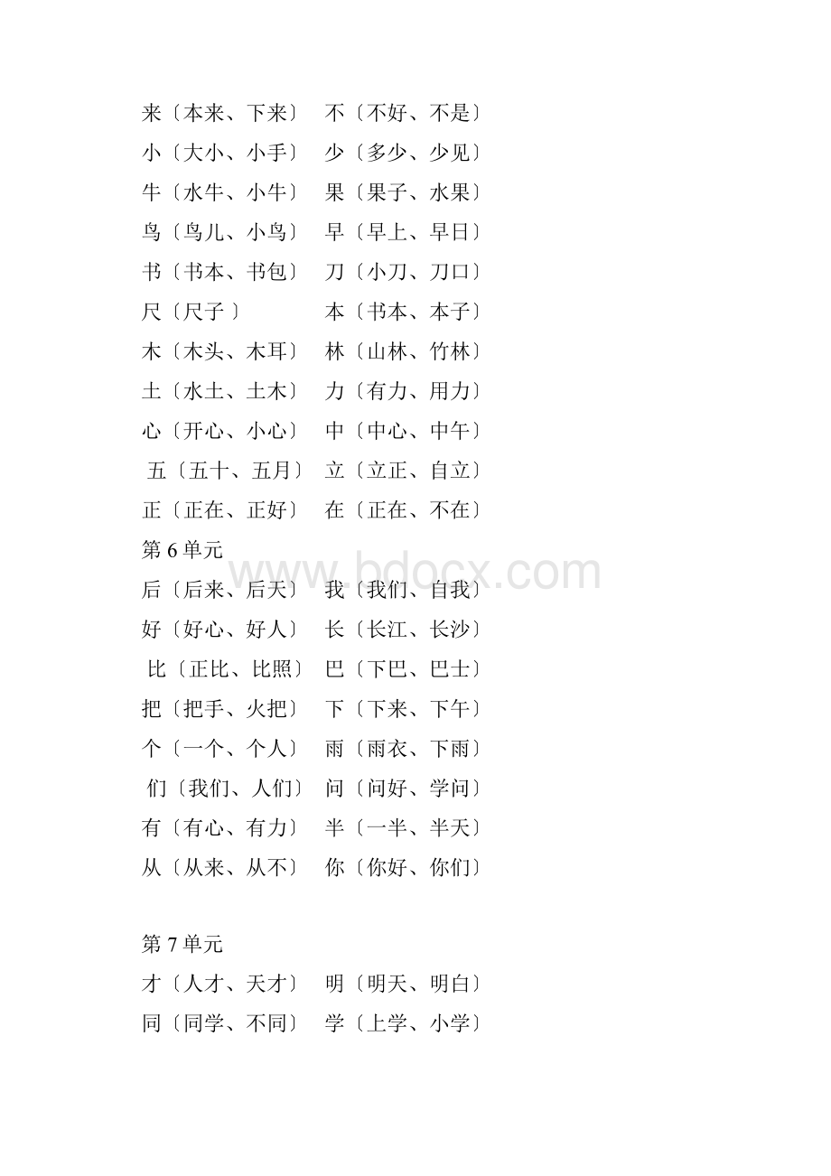 部编版语文一年级上期末考点背诵汇总.docx_第2页