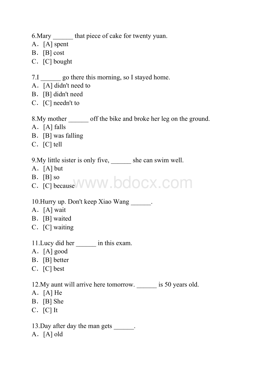 上海公共英语考试真题卷3.docx_第2页