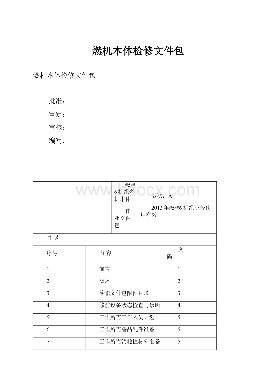 燃机本体检修文件包.docx_第1页