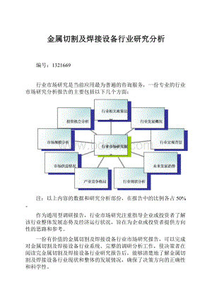 金属切割及焊接设备行业研究分析.docx