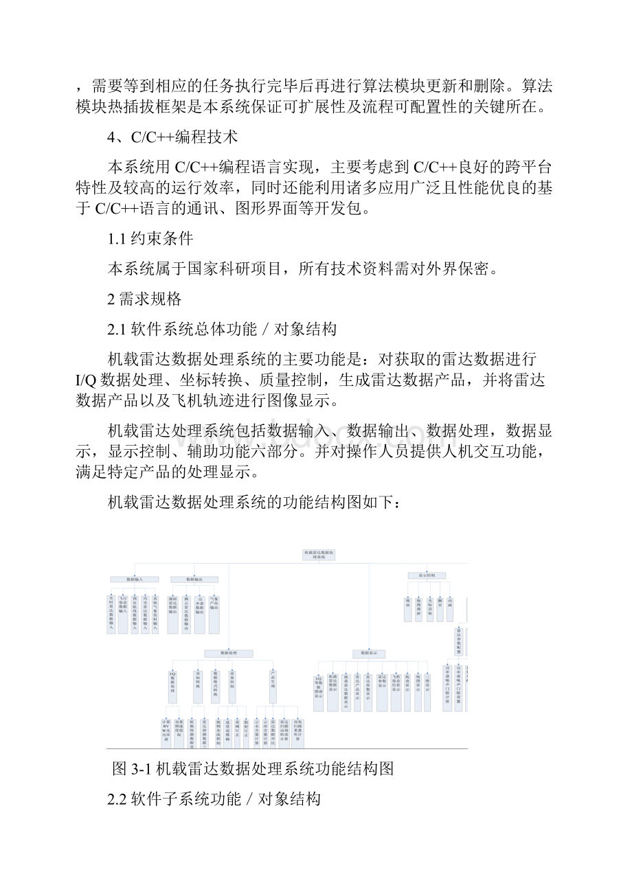 机载雷达数据处理系统软件需求规格说明书.docx_第3页