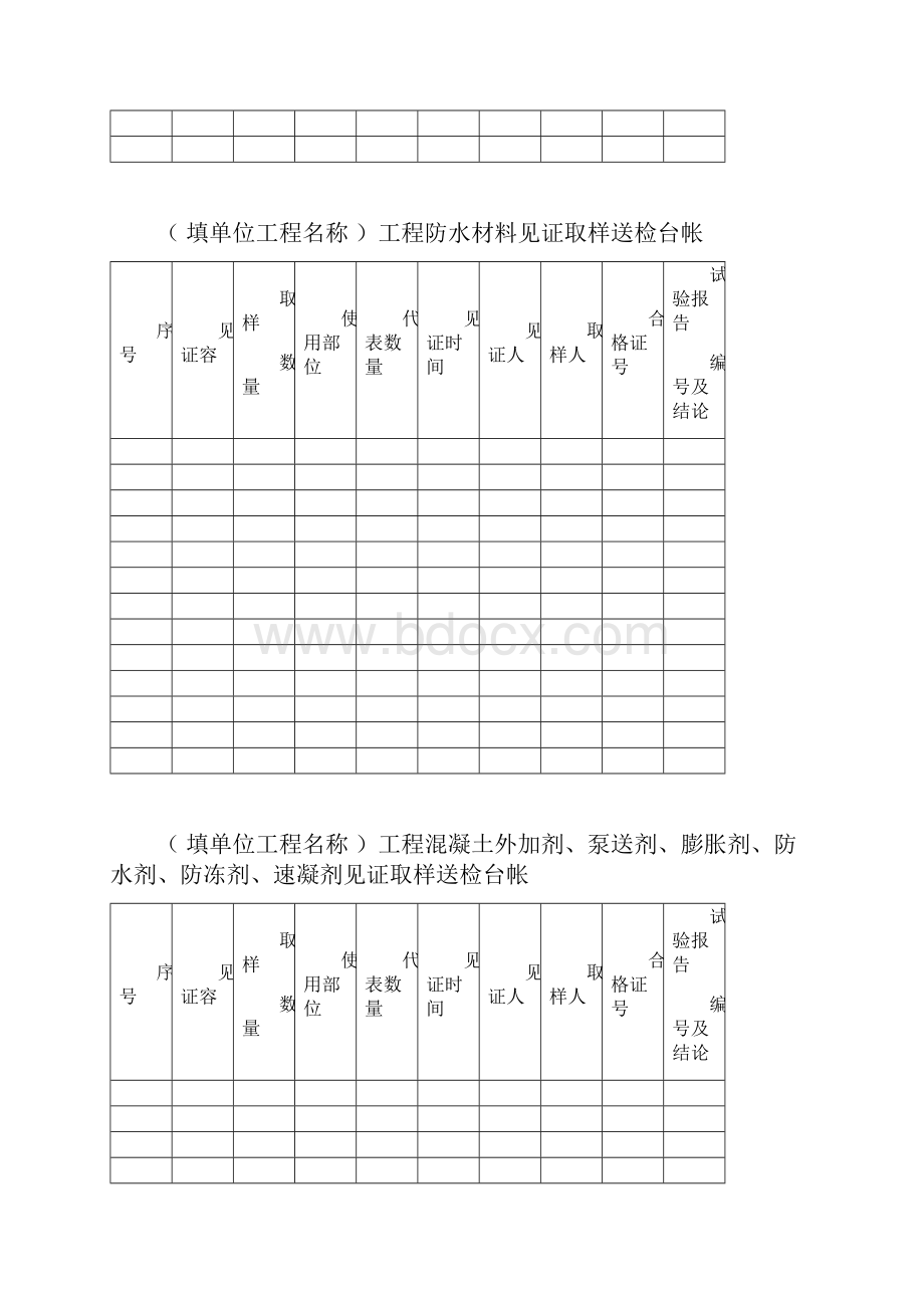 工程见证取样送检台帐标准表格.docx_第3页