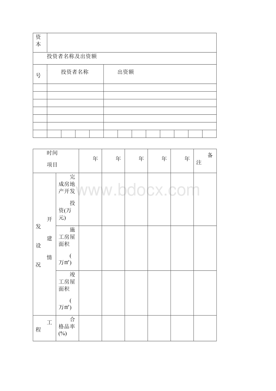 房地产开发企业资质申报表.docx_第3页