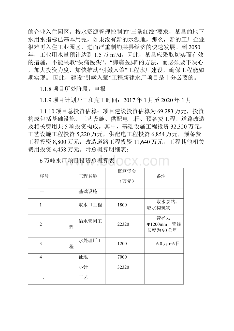 日处理6万吨自来水厂项目污水处理厂ppp方案.docx_第3页