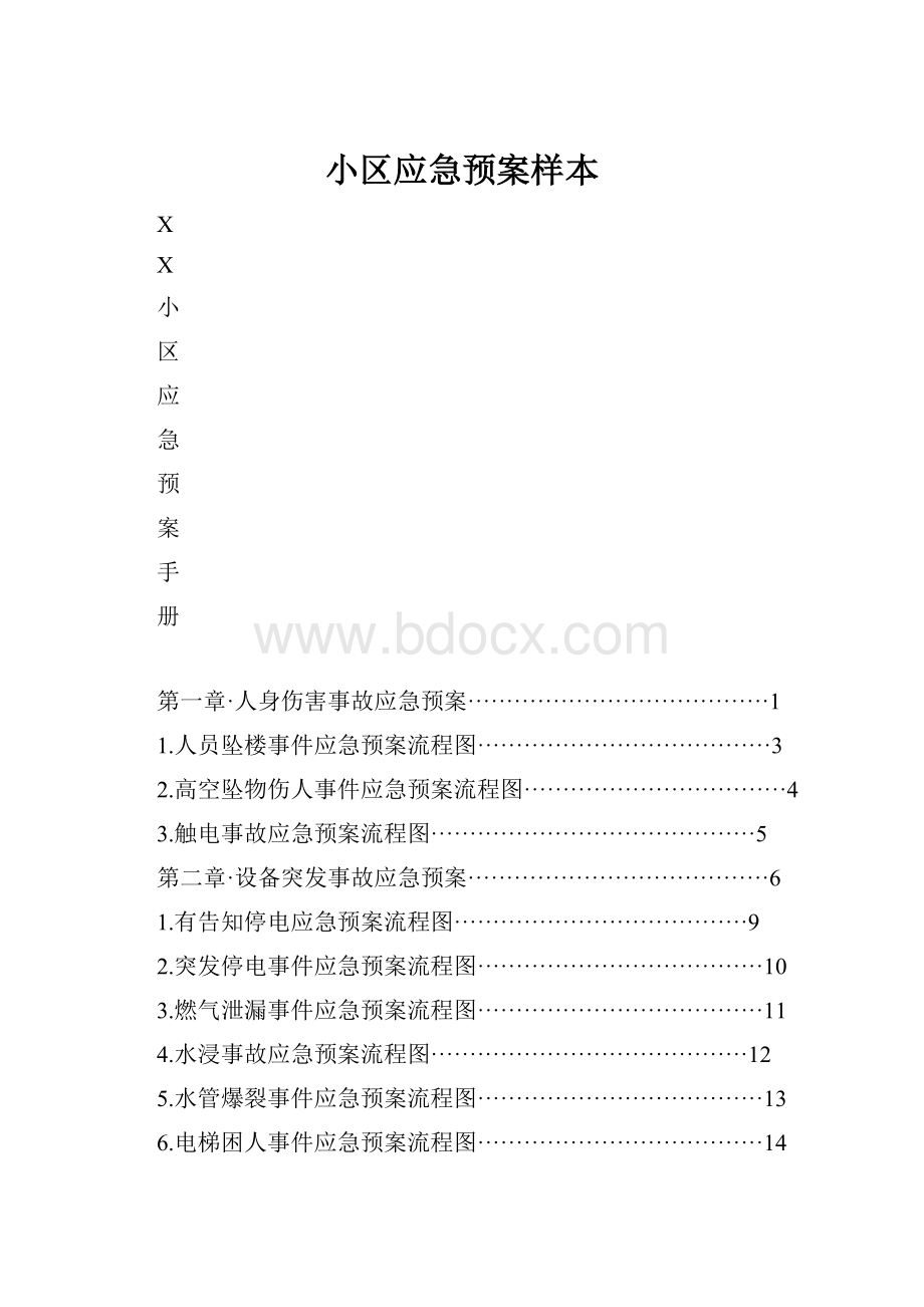 小区应急预案样本.docx_第1页