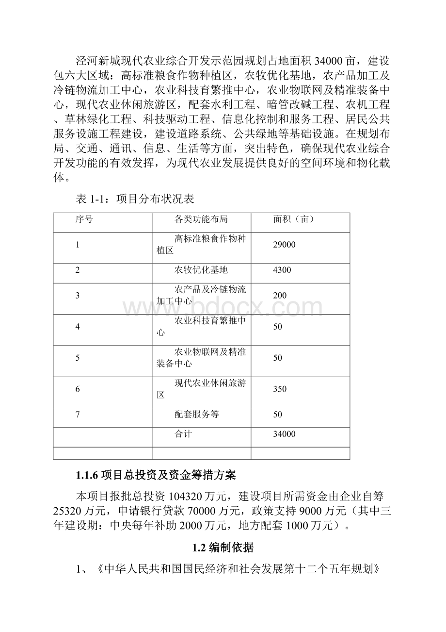 西咸新区泾河新城国家农业综合开发现代农业园区试点建设可行性研究报告.docx_第2页