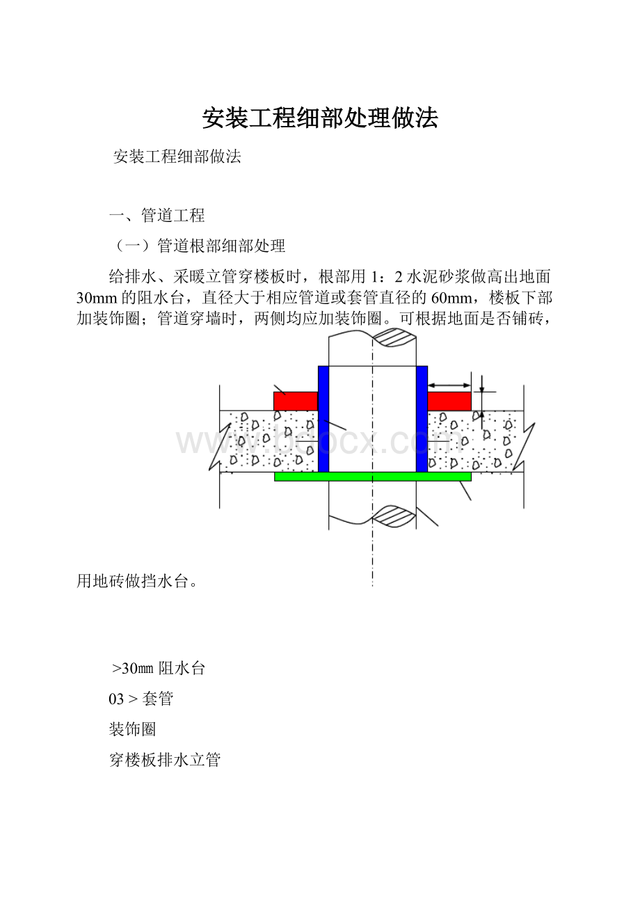 安装工程细部处理做法.docx_第1页