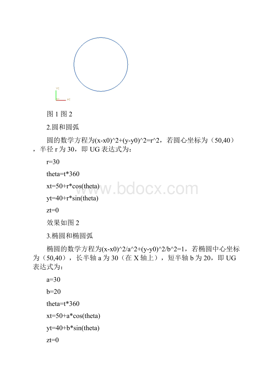 最全的UG方程曲线详细表达式.docx_第2页