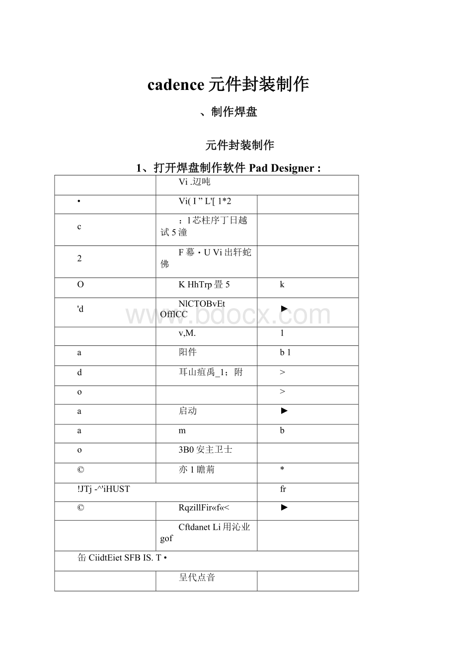 cadence元件封装制作.docx_第1页