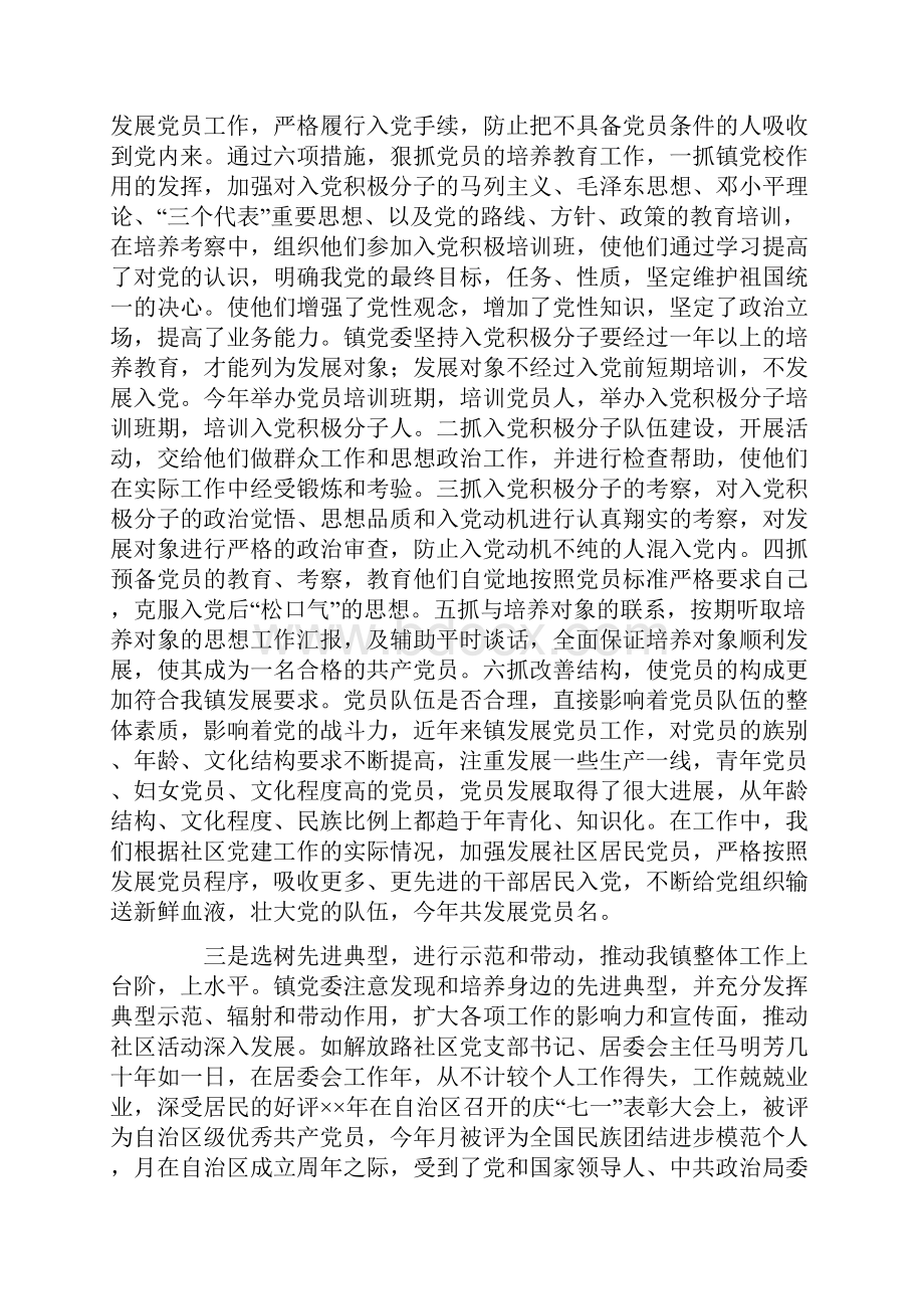 乡镇党建工作年终总结.docx_第3页