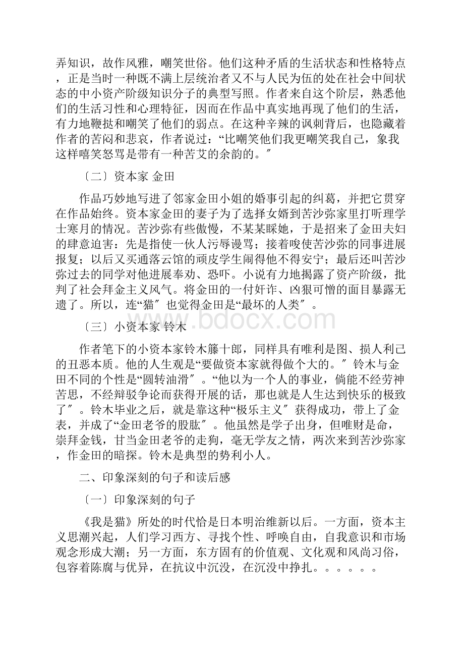 我是猫读书笔记共7篇.docx_第2页