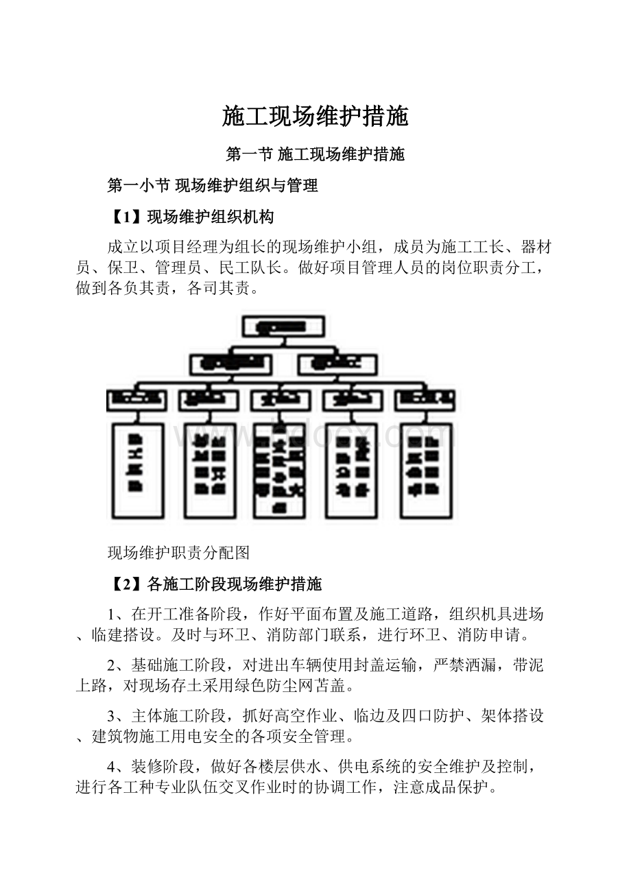 施工现场维护措施.docx_第1页