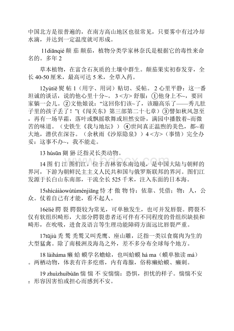 中国汉字听写大会8场所有词语及解释.docx_第2页