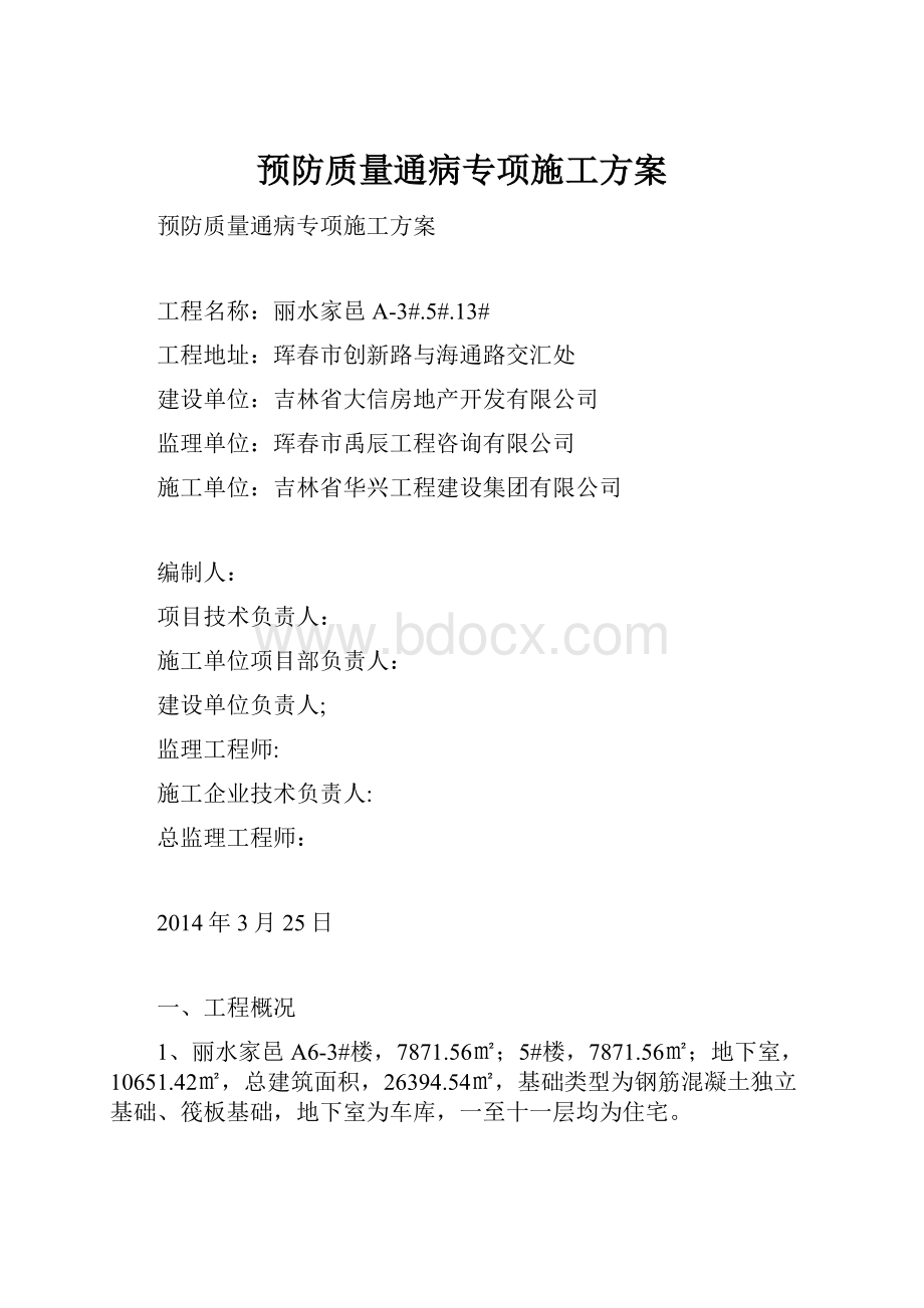 预防质量通病专项施工方案.docx_第1页