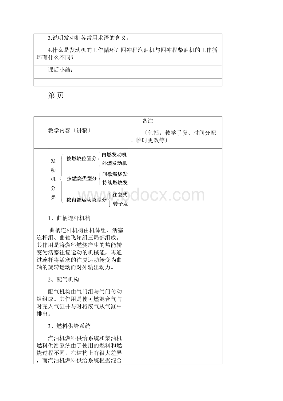 汽车的发动机构造与维修教案设计.docx_第2页