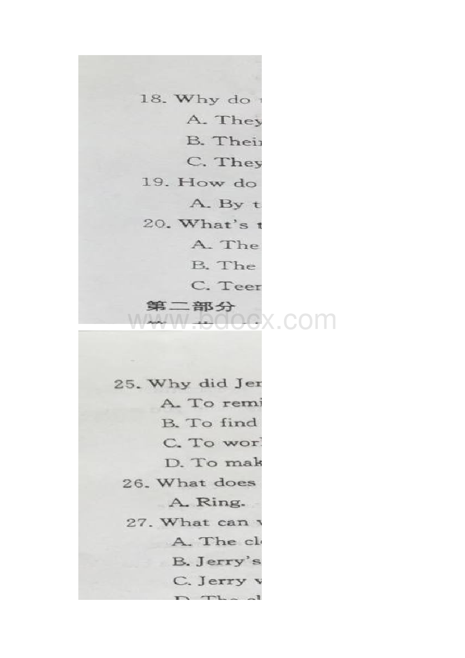 学年河南省平顶山市许昌市汝州高一上学期第二次期中联考英语试题.docx_第3页