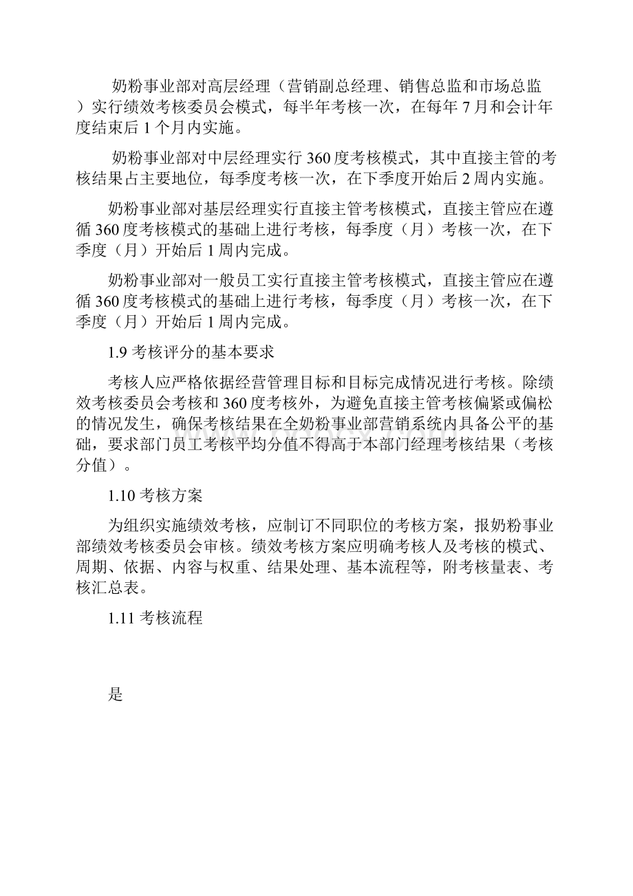 伊利集团奶粉事业部绩效考核制度.docx_第3页