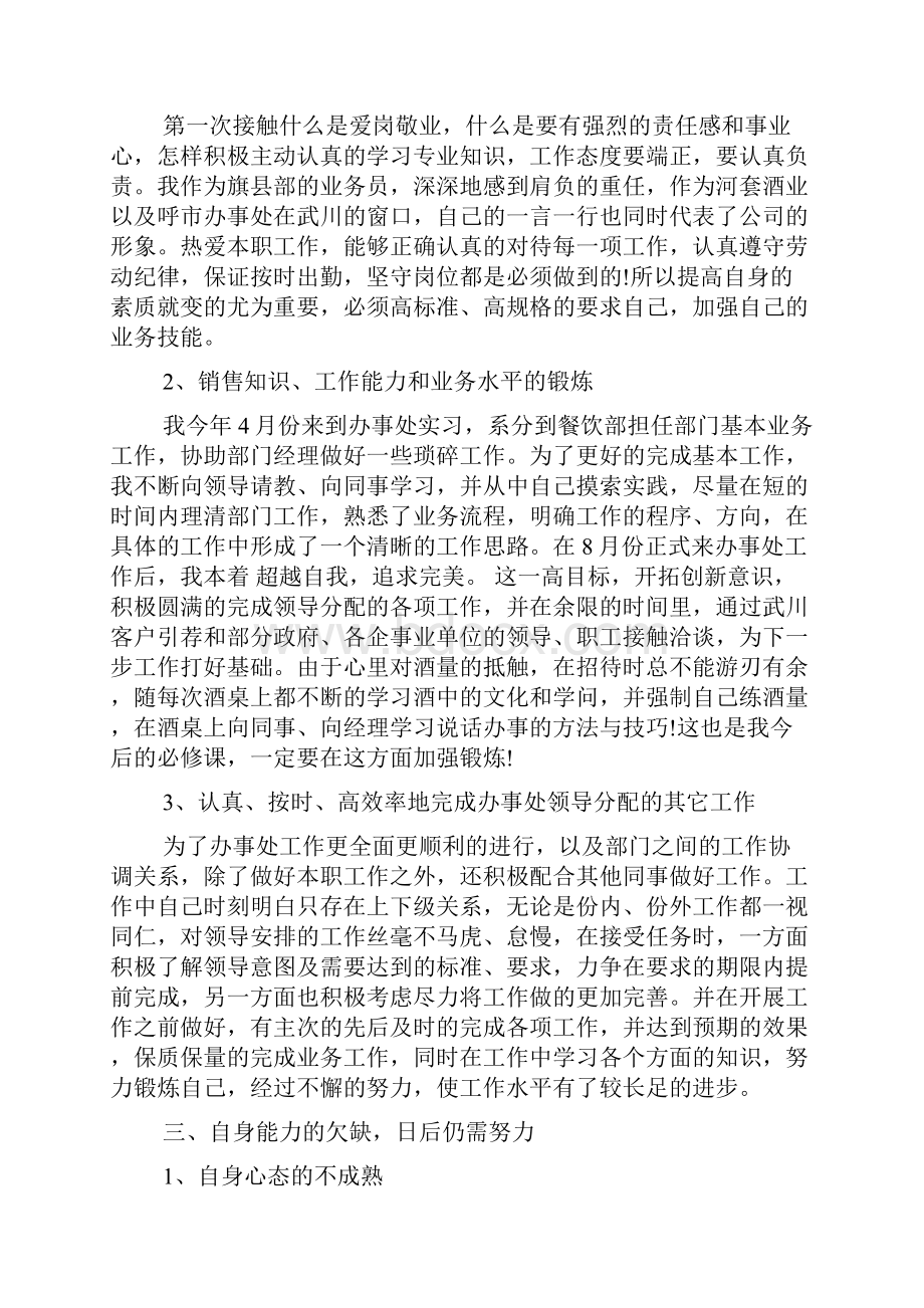 酒业销售个人总结.docx_第2页