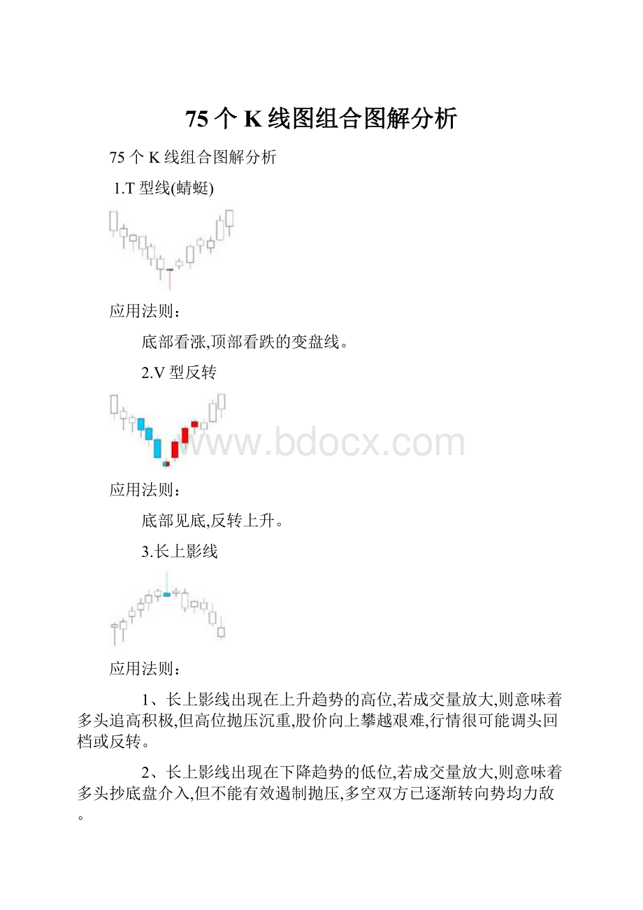 75个K线图组合图解分析.docx_第1页