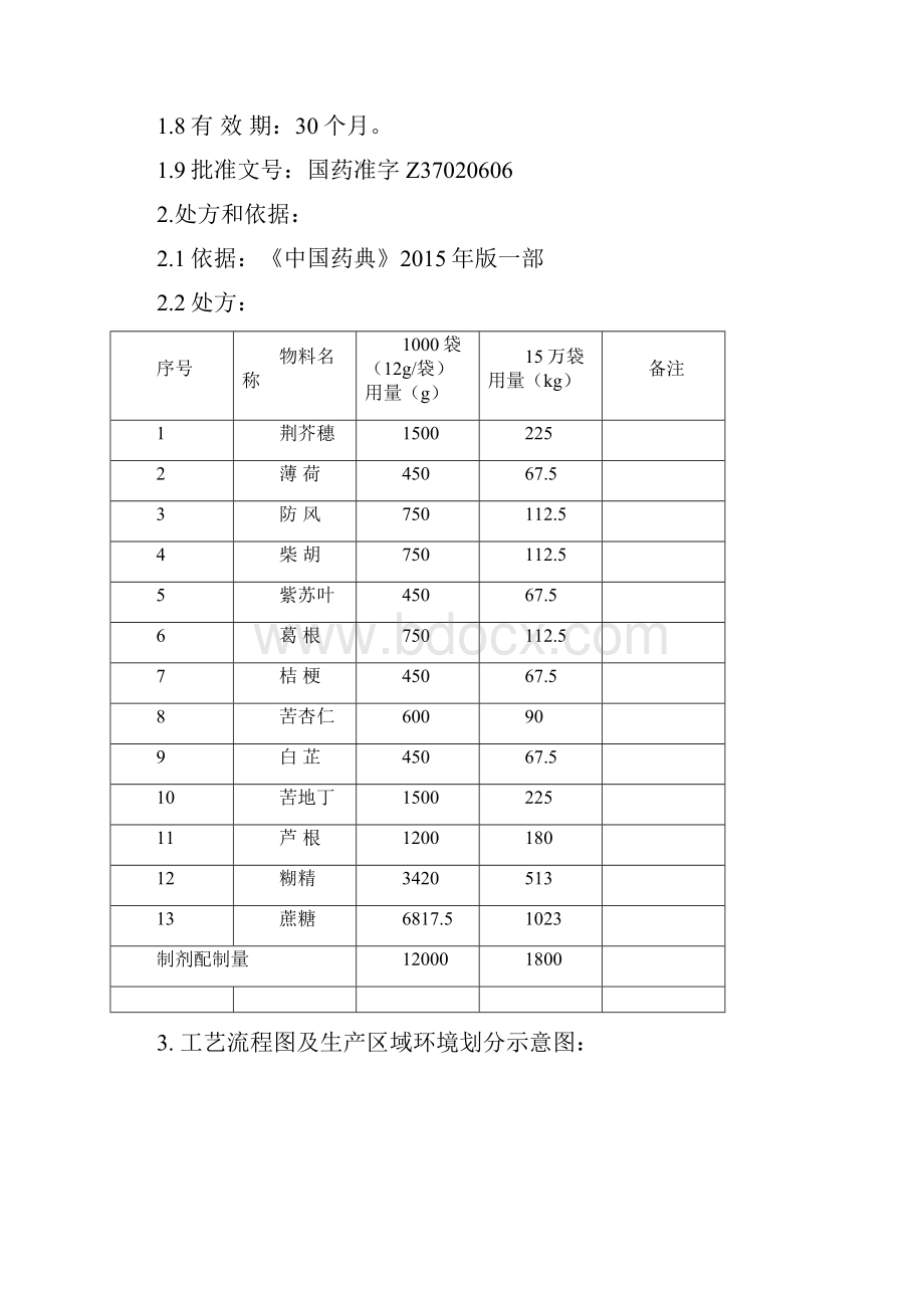 1感冒清热颗粒蔗糖型生产工艺规程改好.docx_第3页