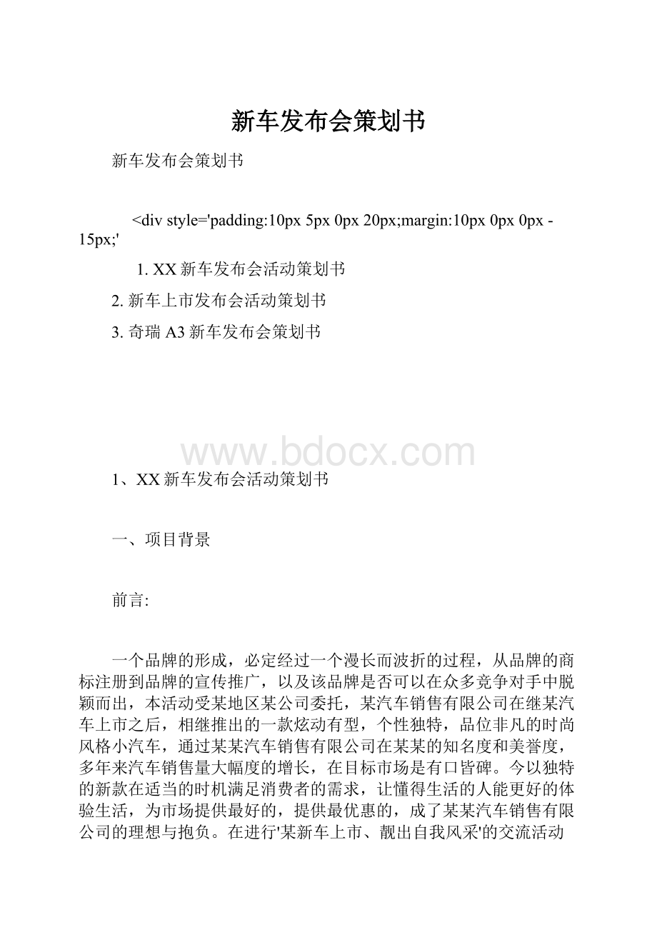 新车发布会策划书.docx