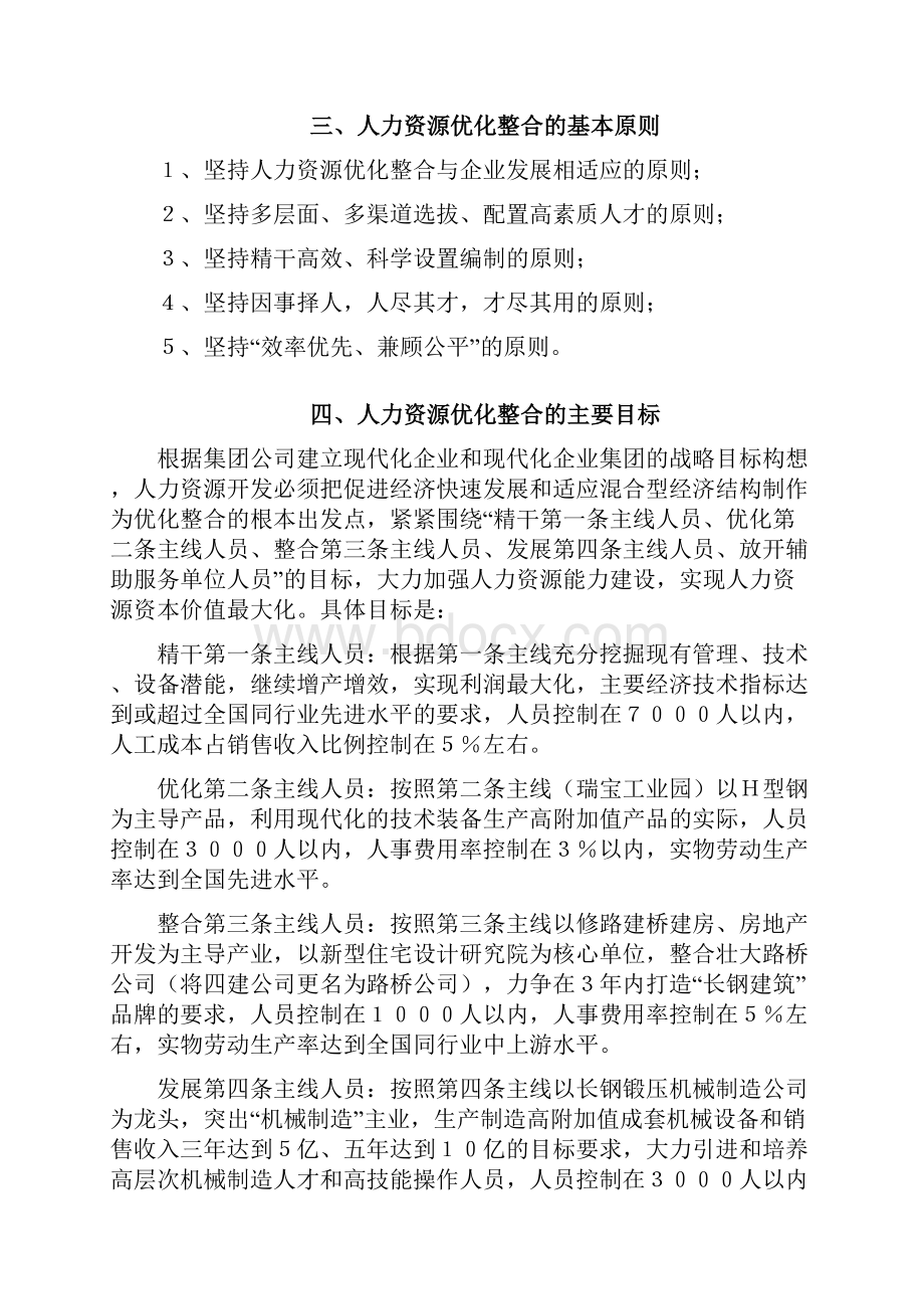 长钢人力资源优化整合实施方案副本.docx_第2页