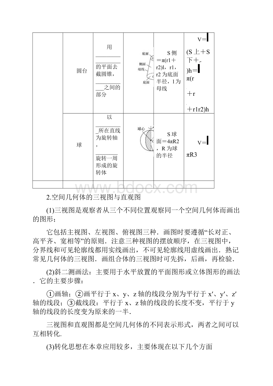 版高中数学北师大版必修二学案第一章 章末复习课.docx_第3页