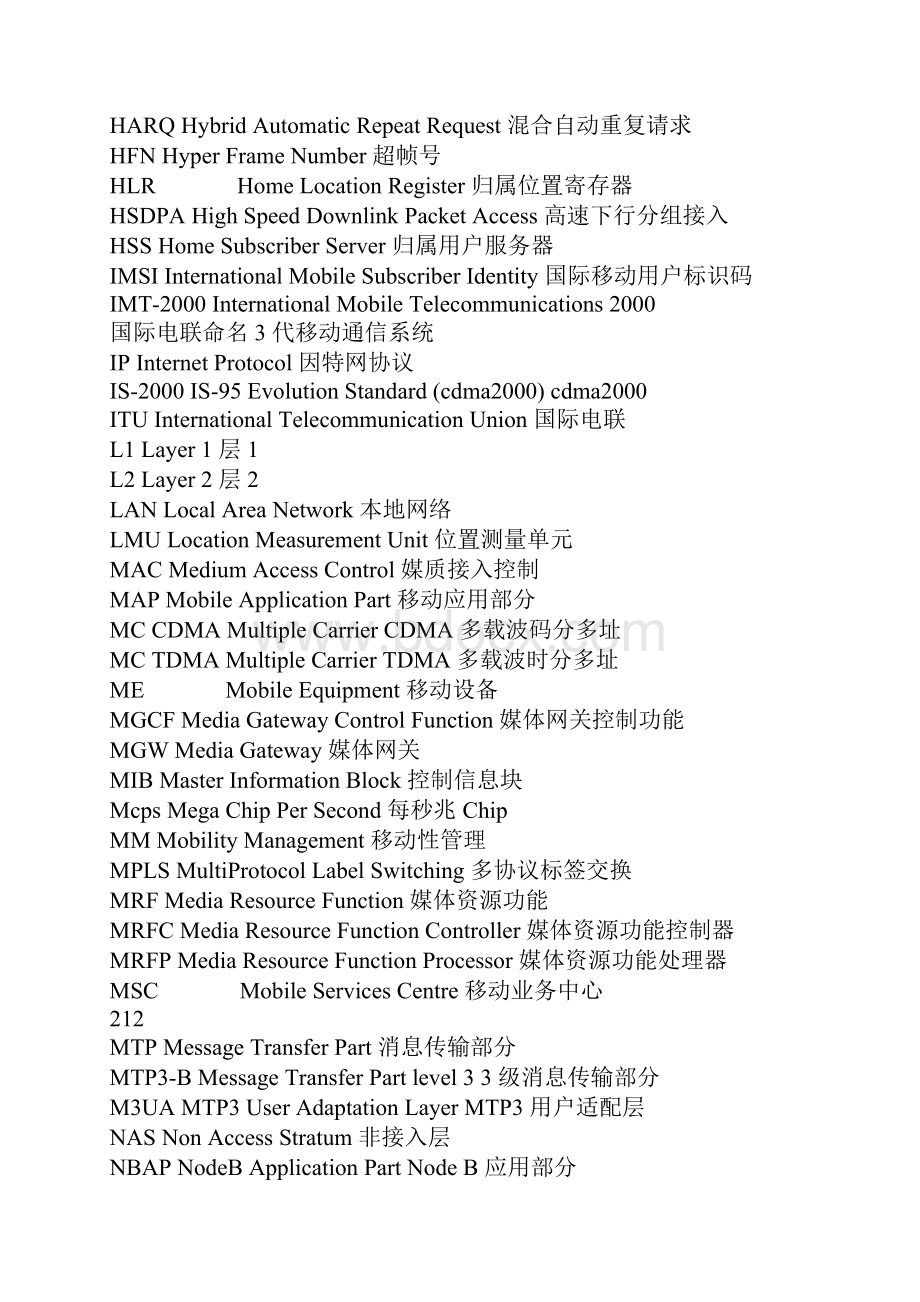 移动通信英文缩写与中文对照.docx_第3页