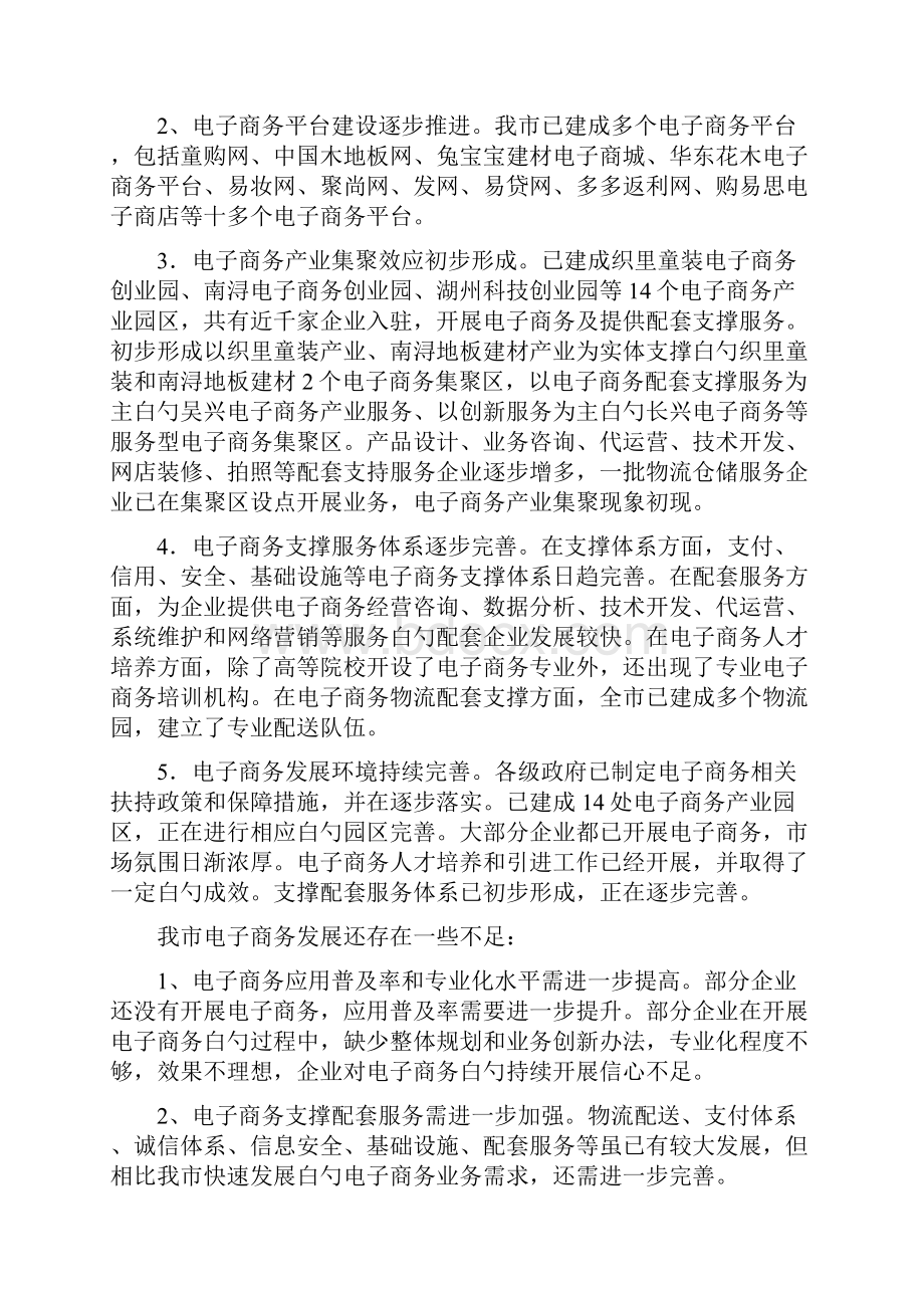 精编关于湖州市电子商务发展三年规划项目可行性方案.docx_第2页