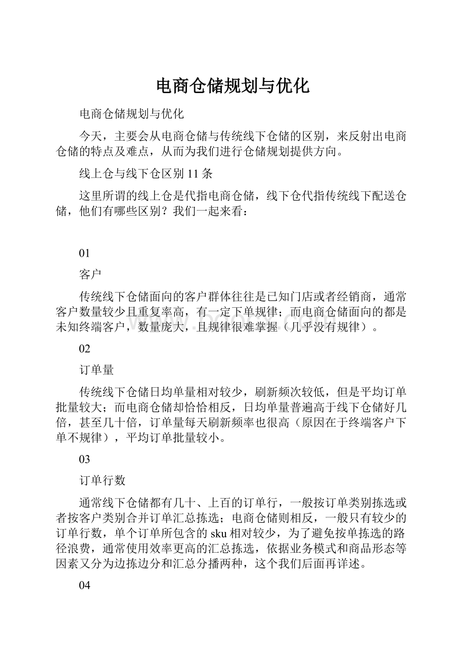 电商仓储规划与优化.docx