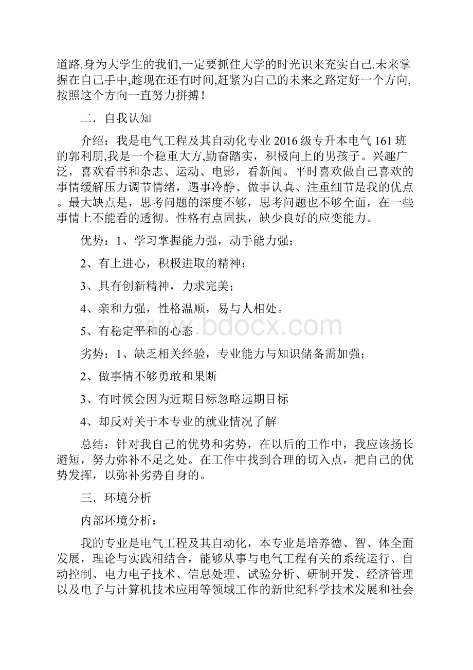 电气工程及其自动化专业职业规划.docx_第2页