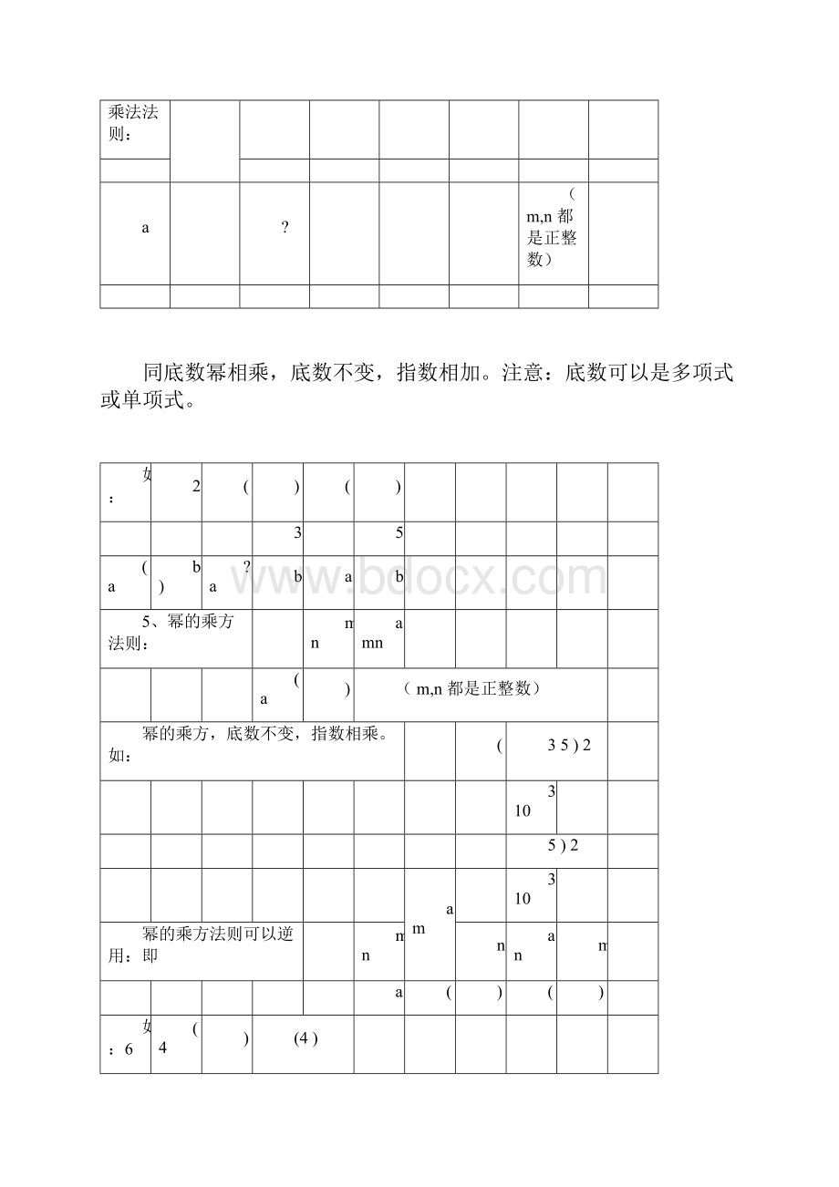 北师大版本初中七年级的下册的数学学习知识点总结计划docx.docx_第2页