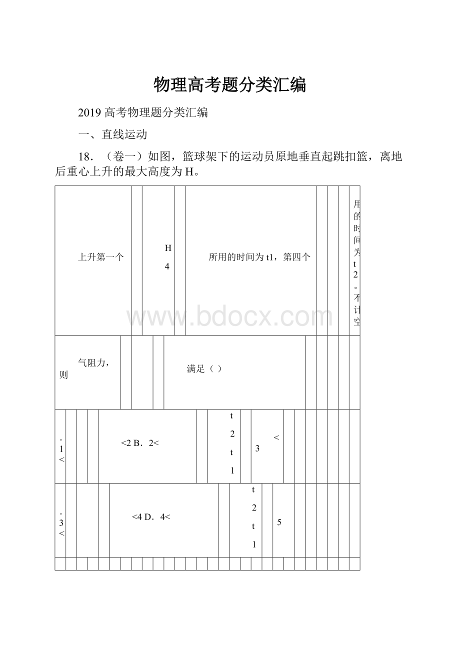 物理高考题分类汇编.docx_第1页