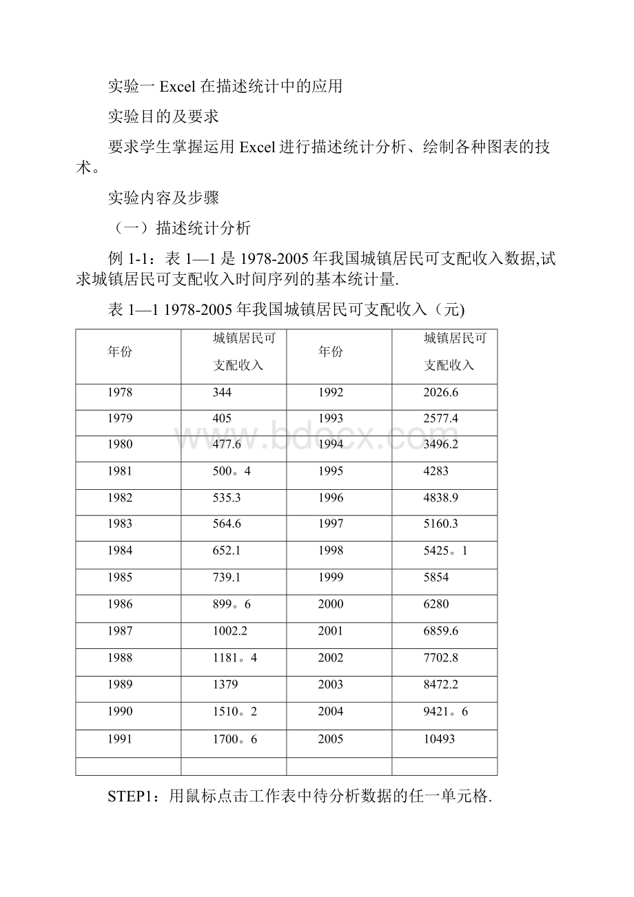 统计学上机实验Excel在统计中的应用doc.docx_第2页