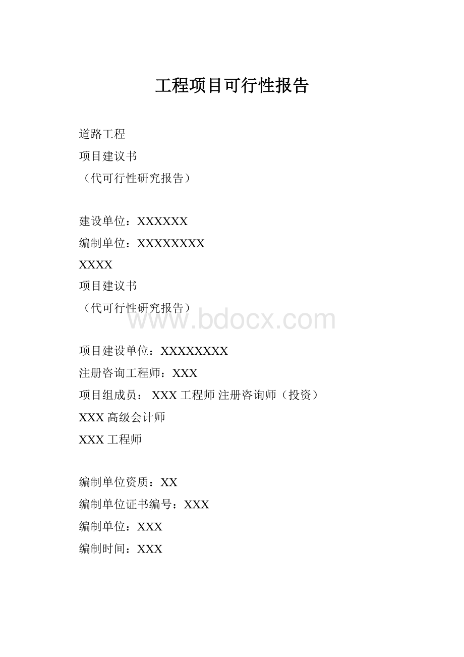 工程项目可行性报告.docx_第1页