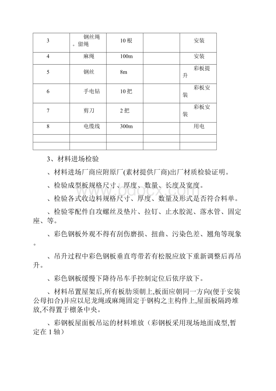 彩钢瓦安装施工方案.docx_第2页