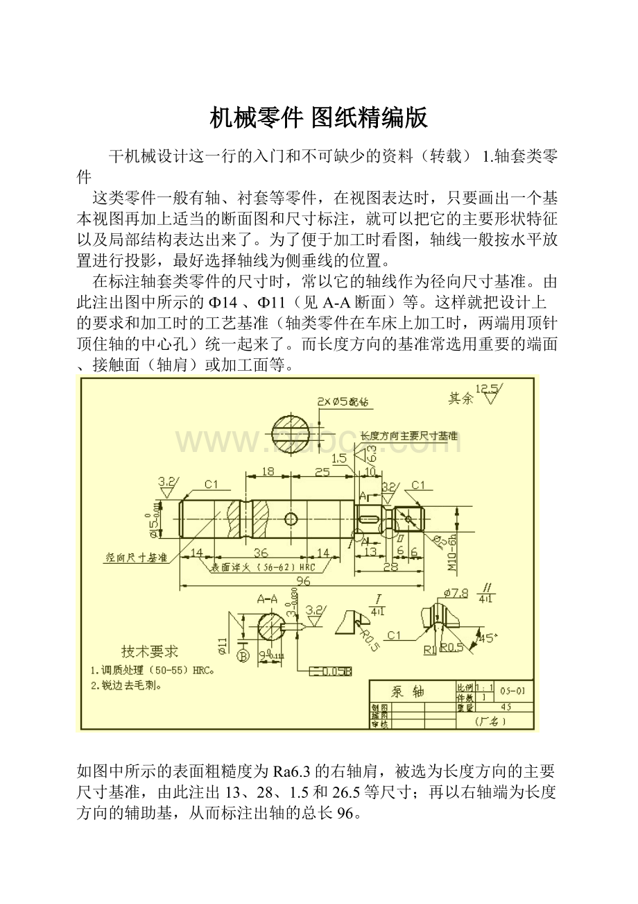 机械零件 图纸精编版.docx