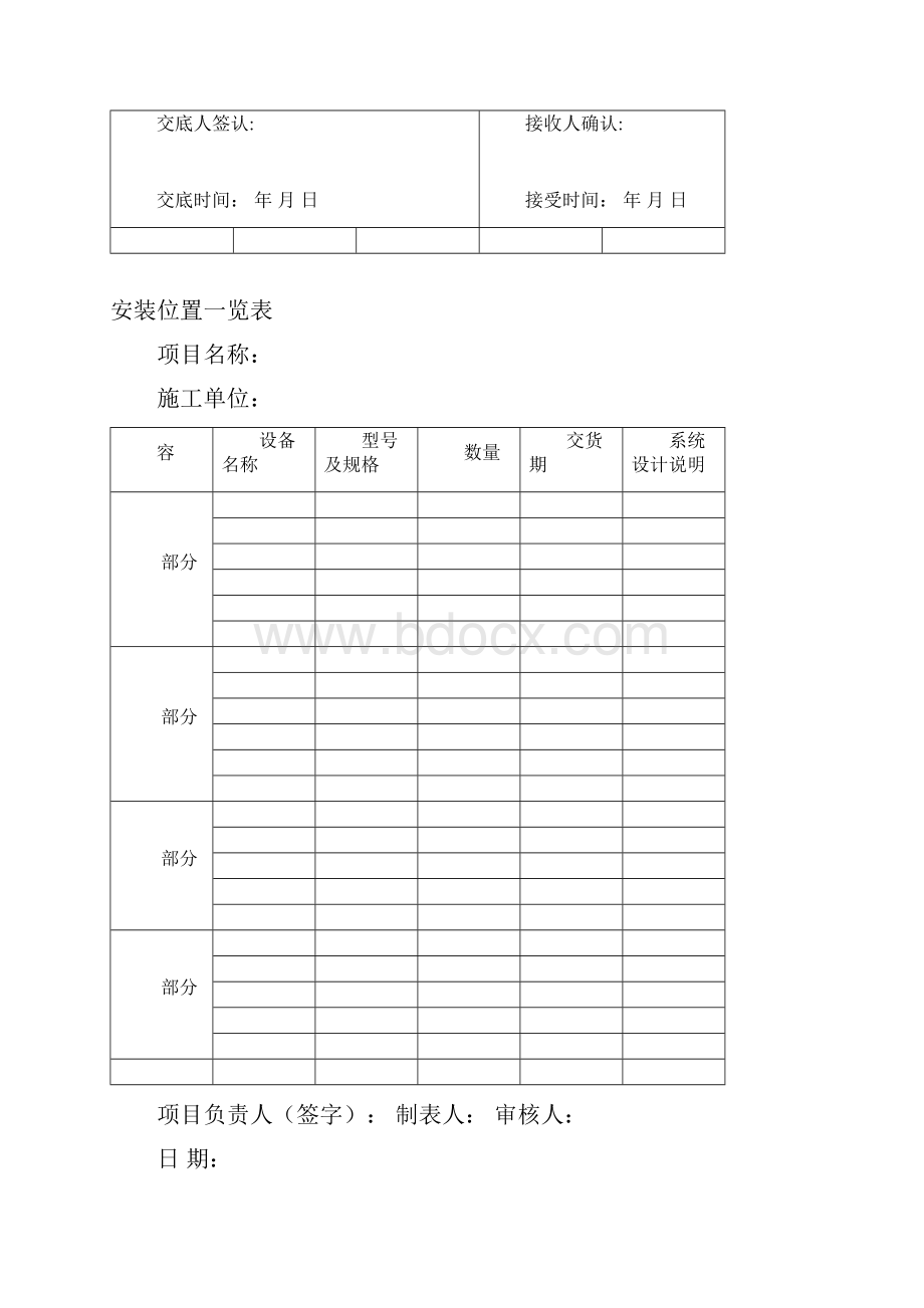 安防工程项目表格.docx_第2页