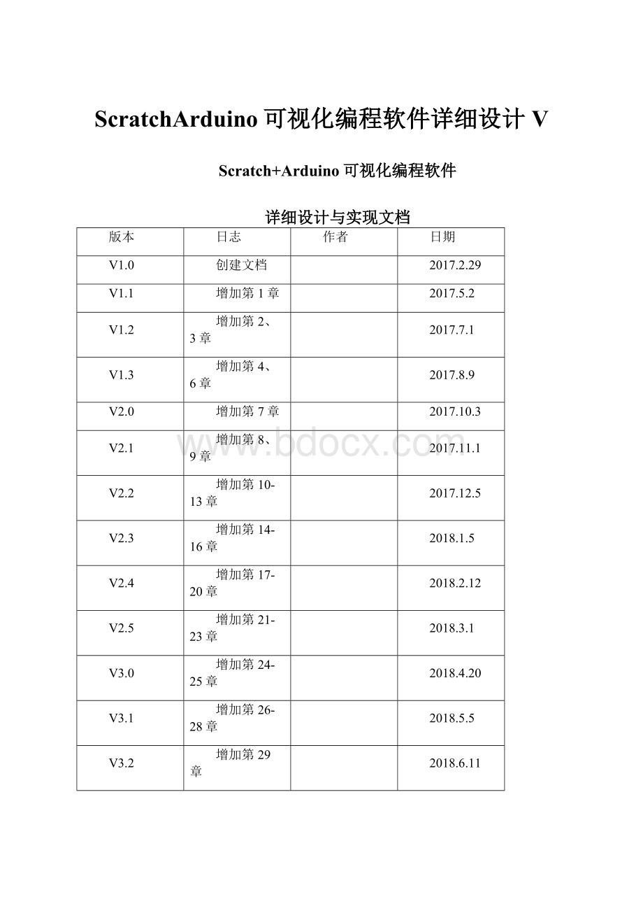 ScratchArduino可视化编程软件详细设计V.docx