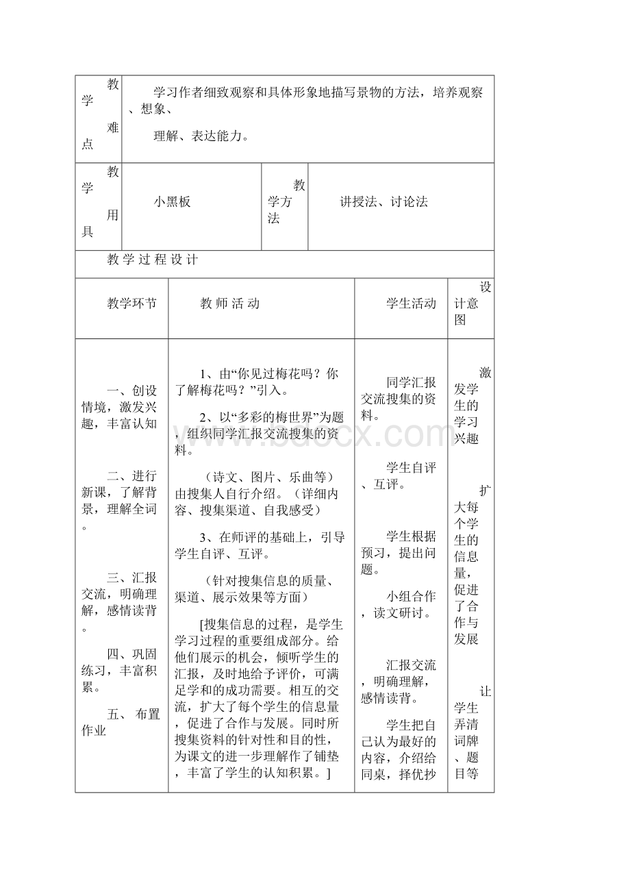 人教版六年级语文下表格式教案及教材分析.docx_第3页