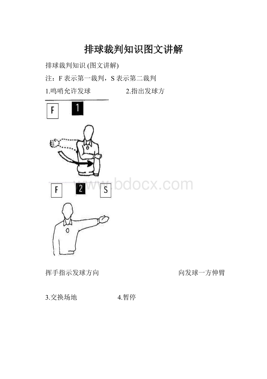 排球裁判知识图文讲解.docx