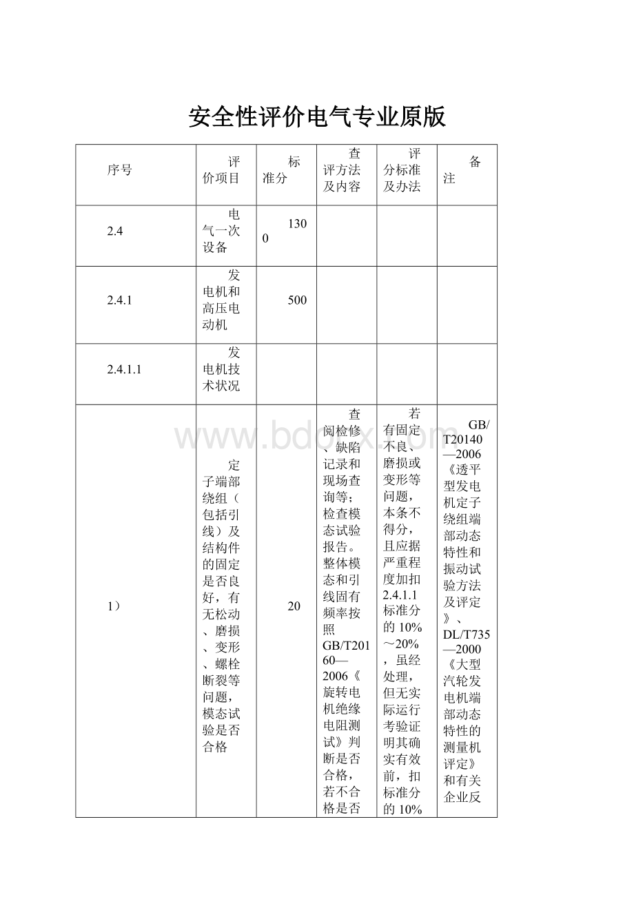 安全性评价电气专业原版.docx_第1页