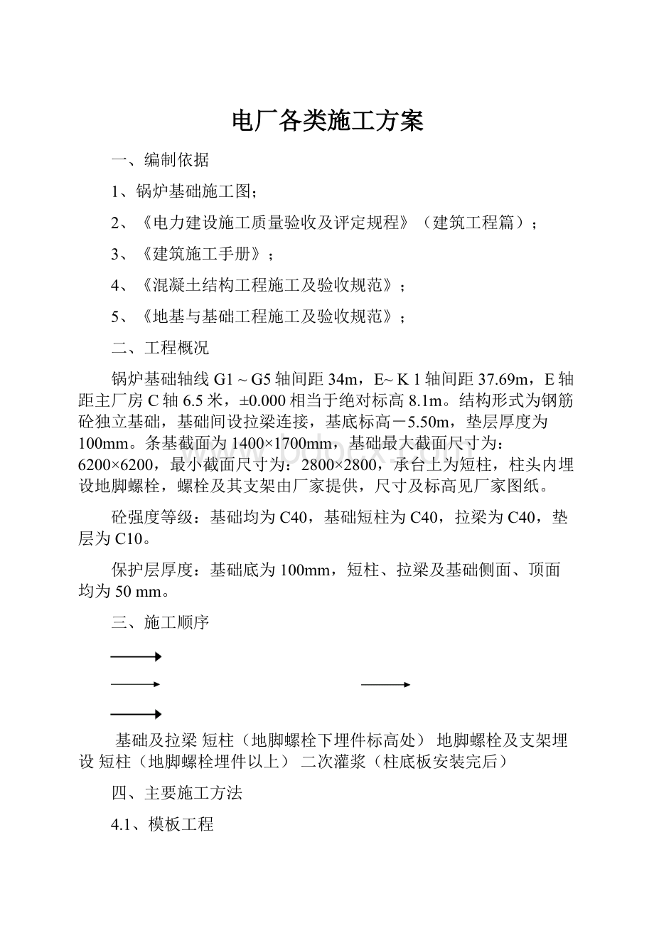 电厂各类施工方案.docx_第1页