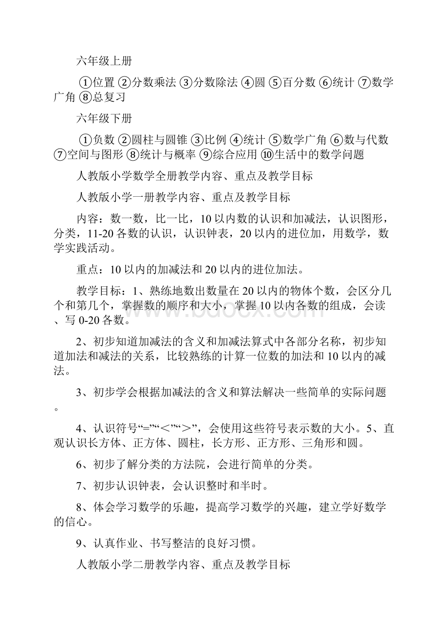 新人教版小学数学教材16年级知识点汇总word资料11页.docx_第3页