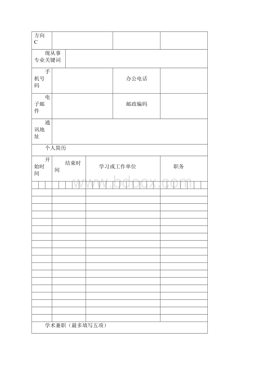 长江学者青年学者候选人推荐表东北财经大学.docx_第3页