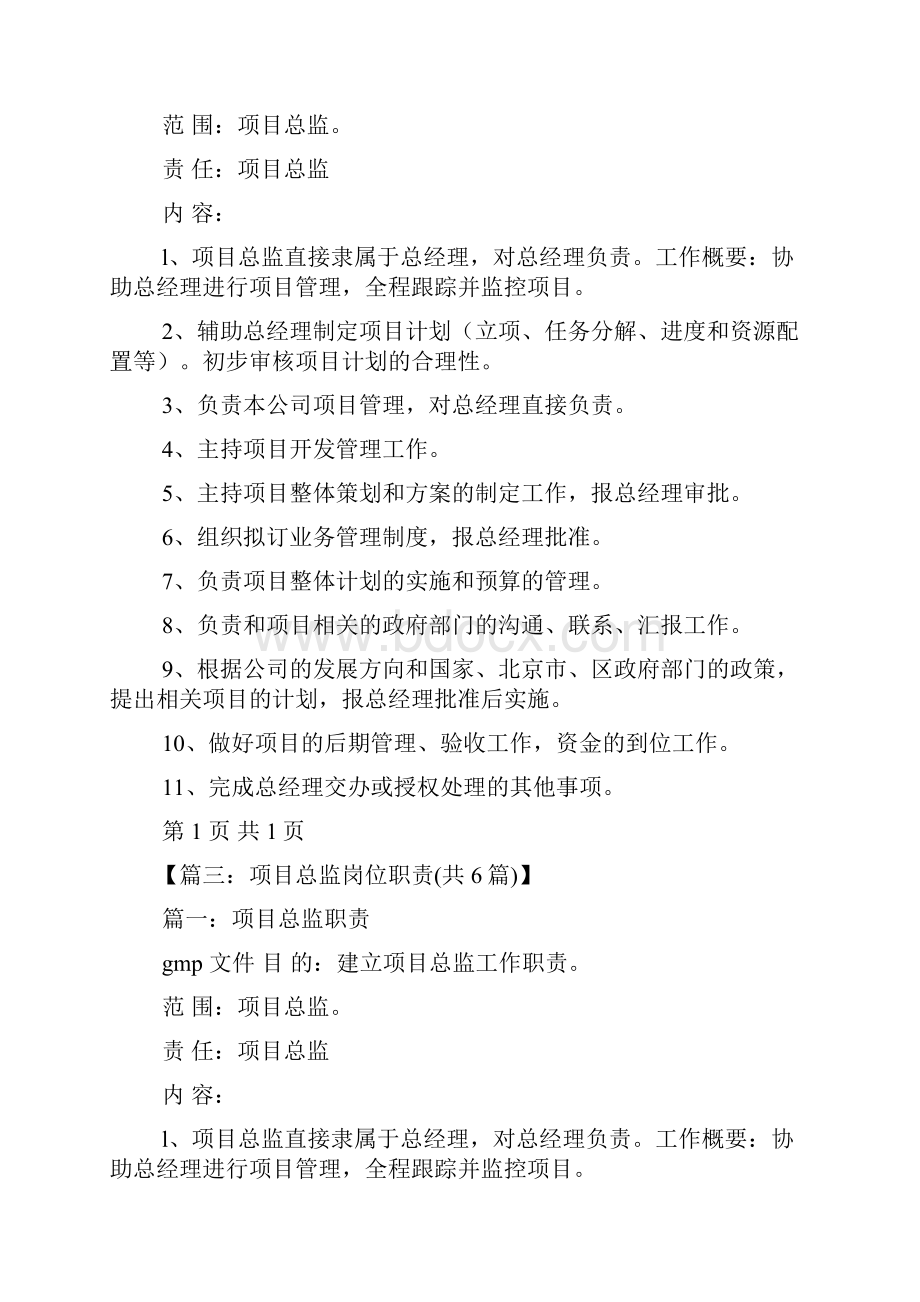 项目总岗位职责.docx_第2页