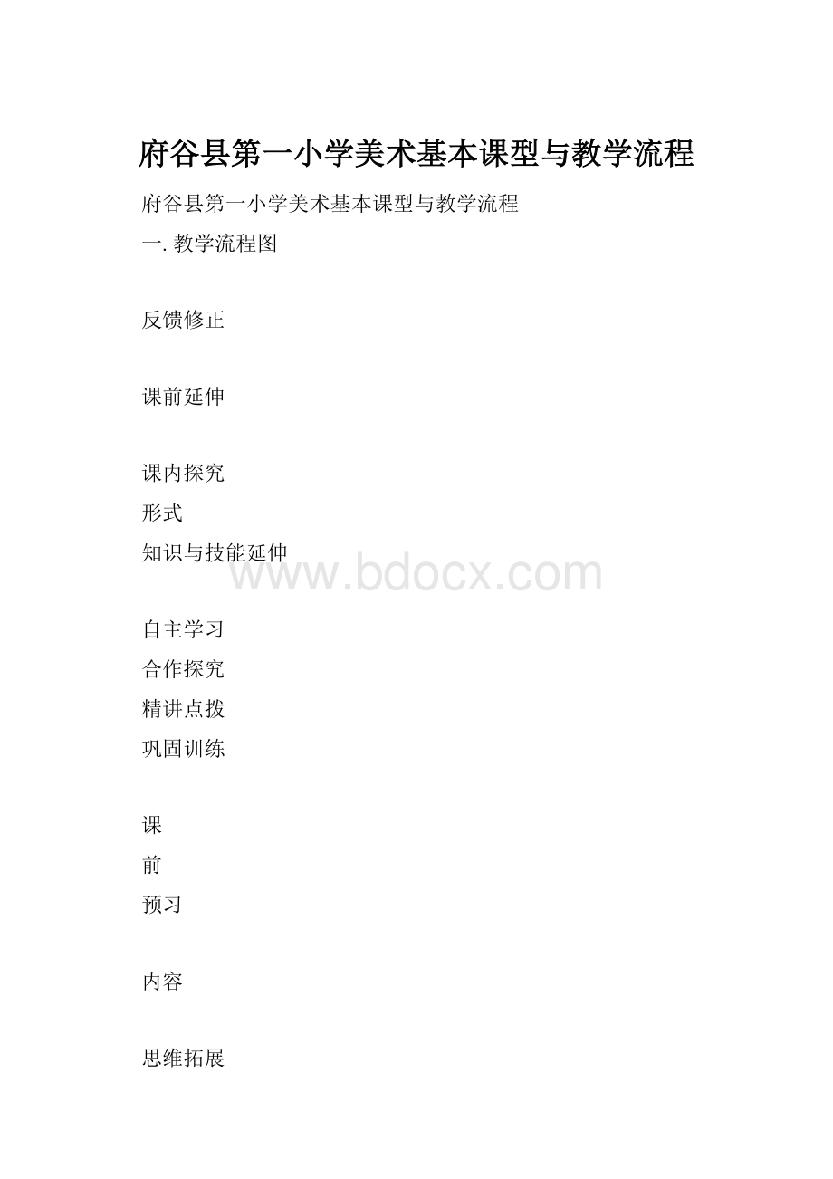 府谷县第一小学美术基本课型与教学流程.docx