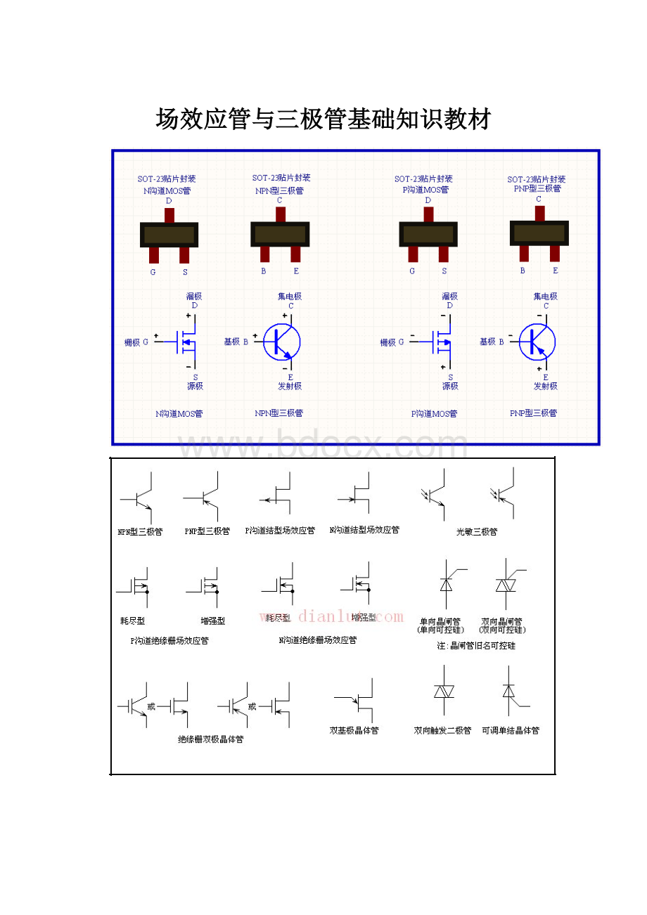 场效应管与三极管基础知识教材.docx