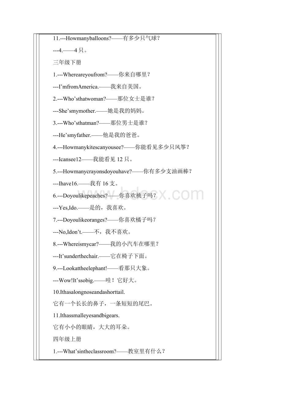 精文优选PEP小学英语全册重点句子doc.docx_第2页