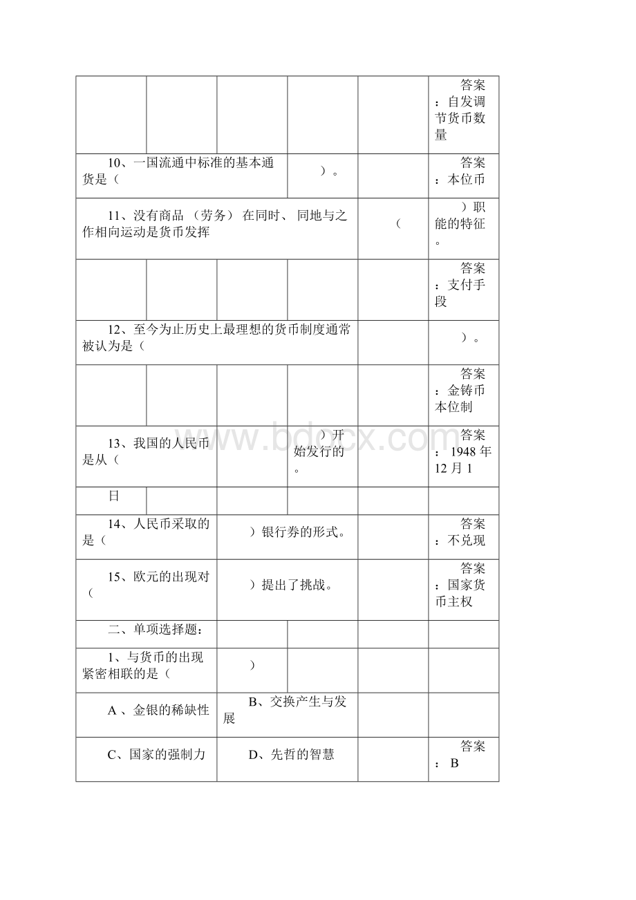 金融学基础题库含答案.docx_第3页